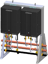 Système de cadre sur pattes (système de cadre pour chauffe-eau sans réservoir)